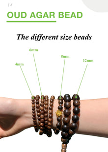 Superior Natural VietNam Oud Bracelet Misbah_8mm_33 beads_NOMI833 (PCS) image 7
