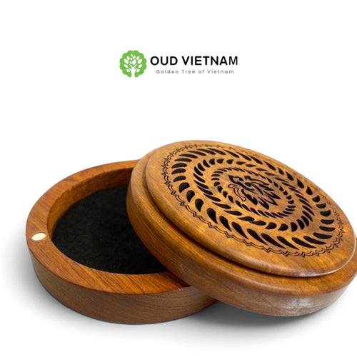 Circle Wooden burning High-end Incense Coil Burner – WCB (PCS) image 1