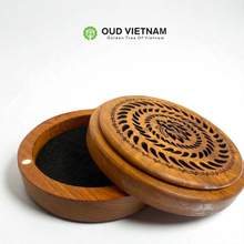 Circle Wooden burning High-end Incense Coil Burner – WCB (PCS) image 1