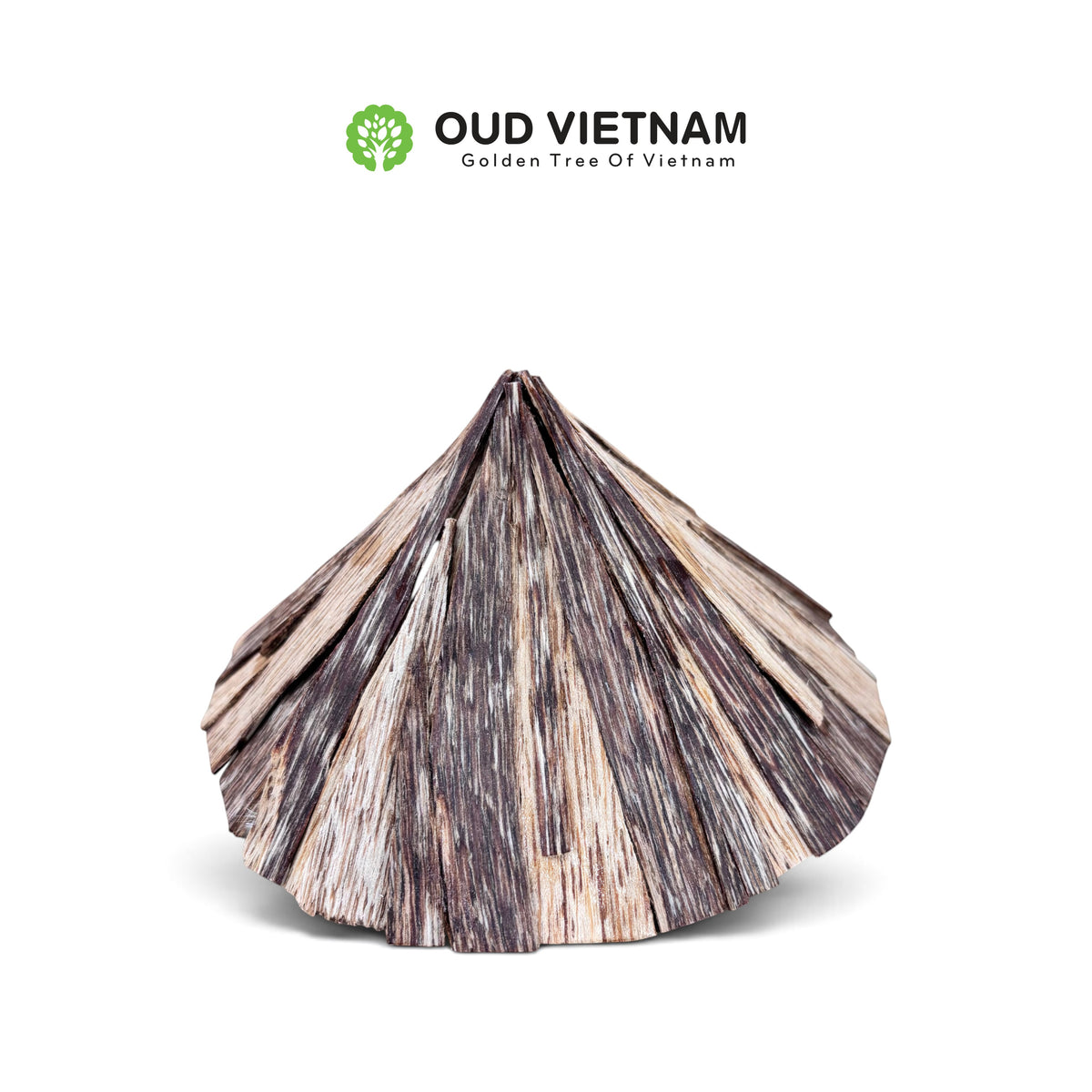 Agarwood Conical Hat Figurine