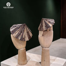 Agarwood Conical Hat Figurine