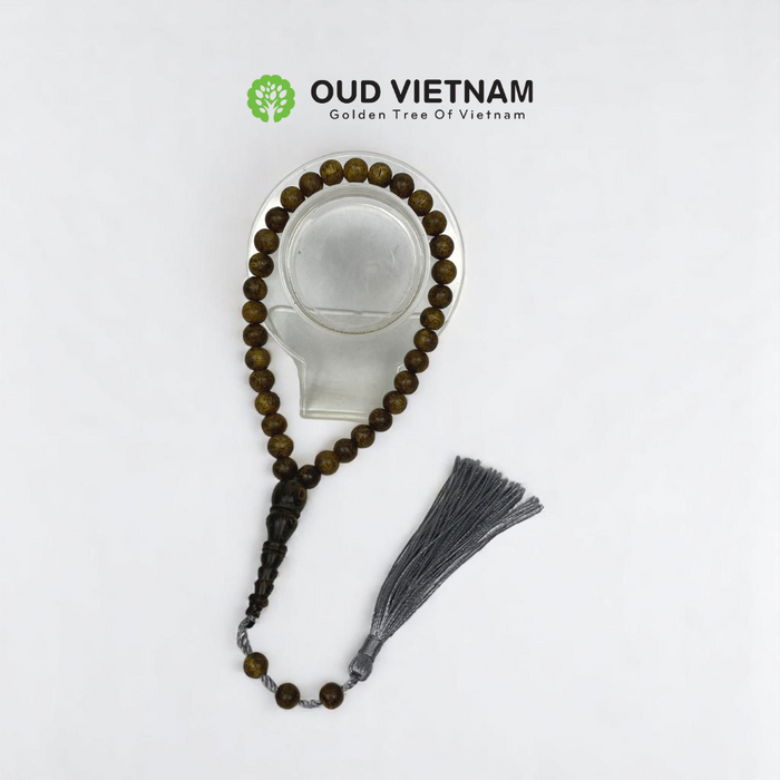 Superior Natural VietNam Oud Bracelet Misbah_8mm_33 beads_NOMI833 (PCS)