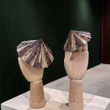 Agarwood Conical Hat Figurine