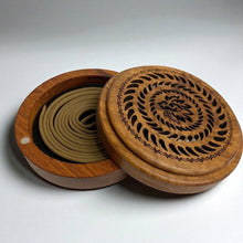 Circle Wooden burning High-end Incense Coil Burner – WCB (PCS) image 4