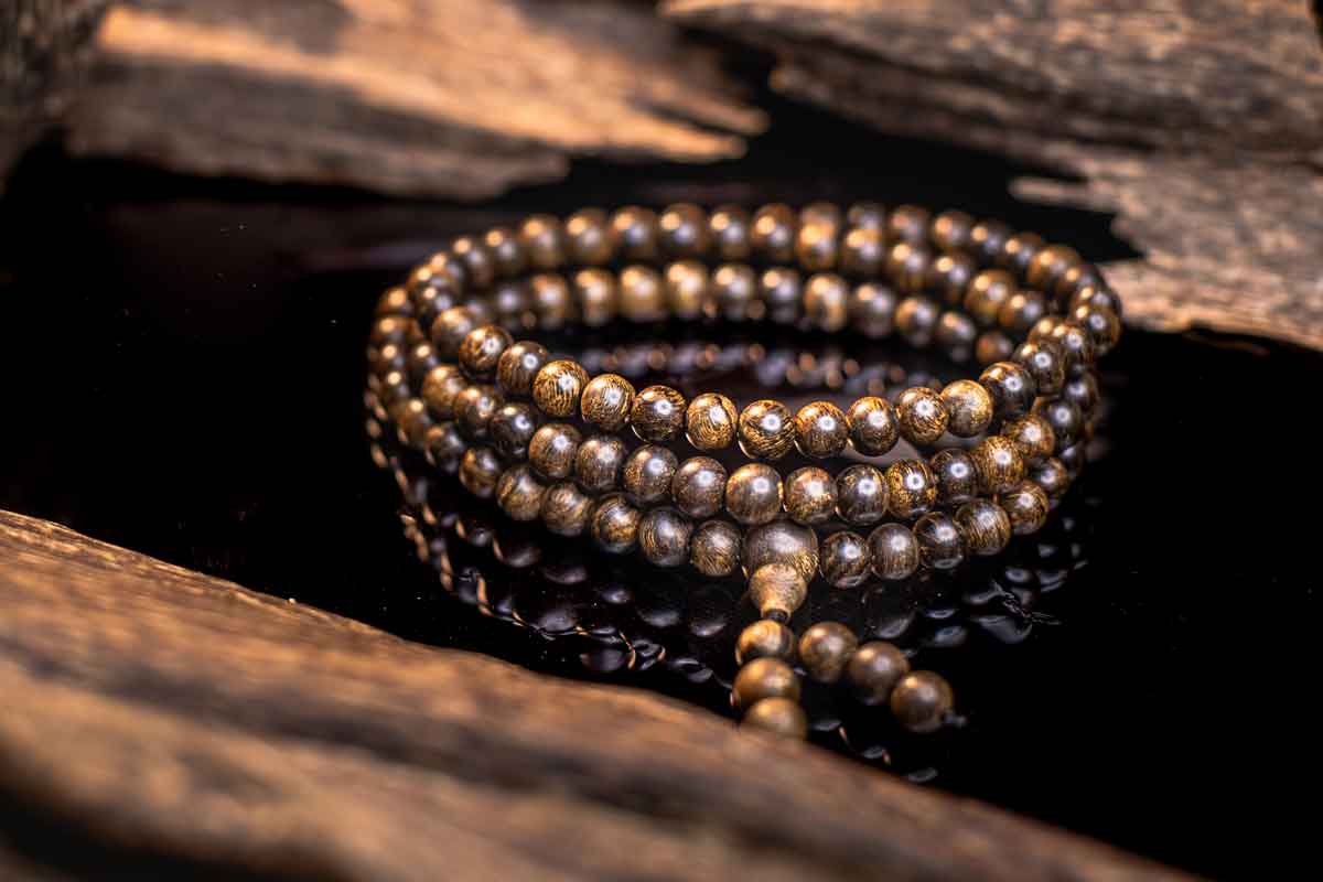 Underwater Agarwood bracelet 108 beads