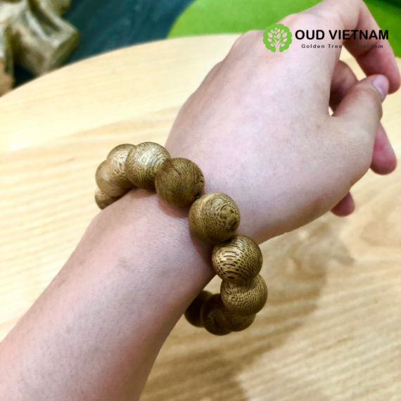 Superior Natural VietNam Oud Bead Bracelet  – SNBG2