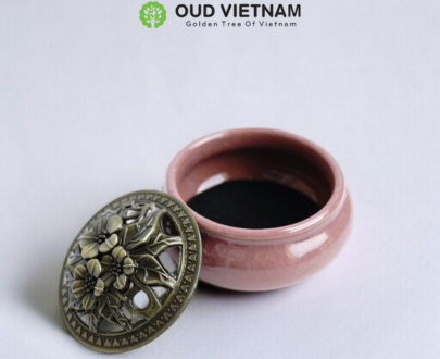 Raku-Glazed Ceramic Incense Burner